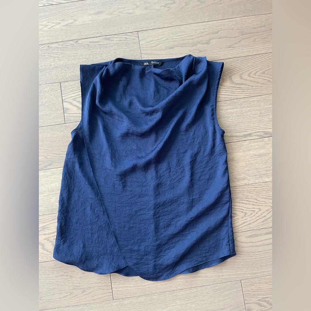 Blouse Zara size S blue navy